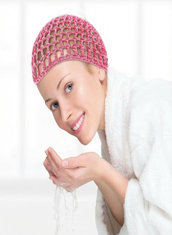 COMNICO 2Pcs Crochet Hair Net Mesh Cover Curls Hair Wrap Towels Sleeping Soft Nylon Bun Lifting Strap Thick Short Knit Snoods Hat Women Long Short Straight Curl Wig - Image 5